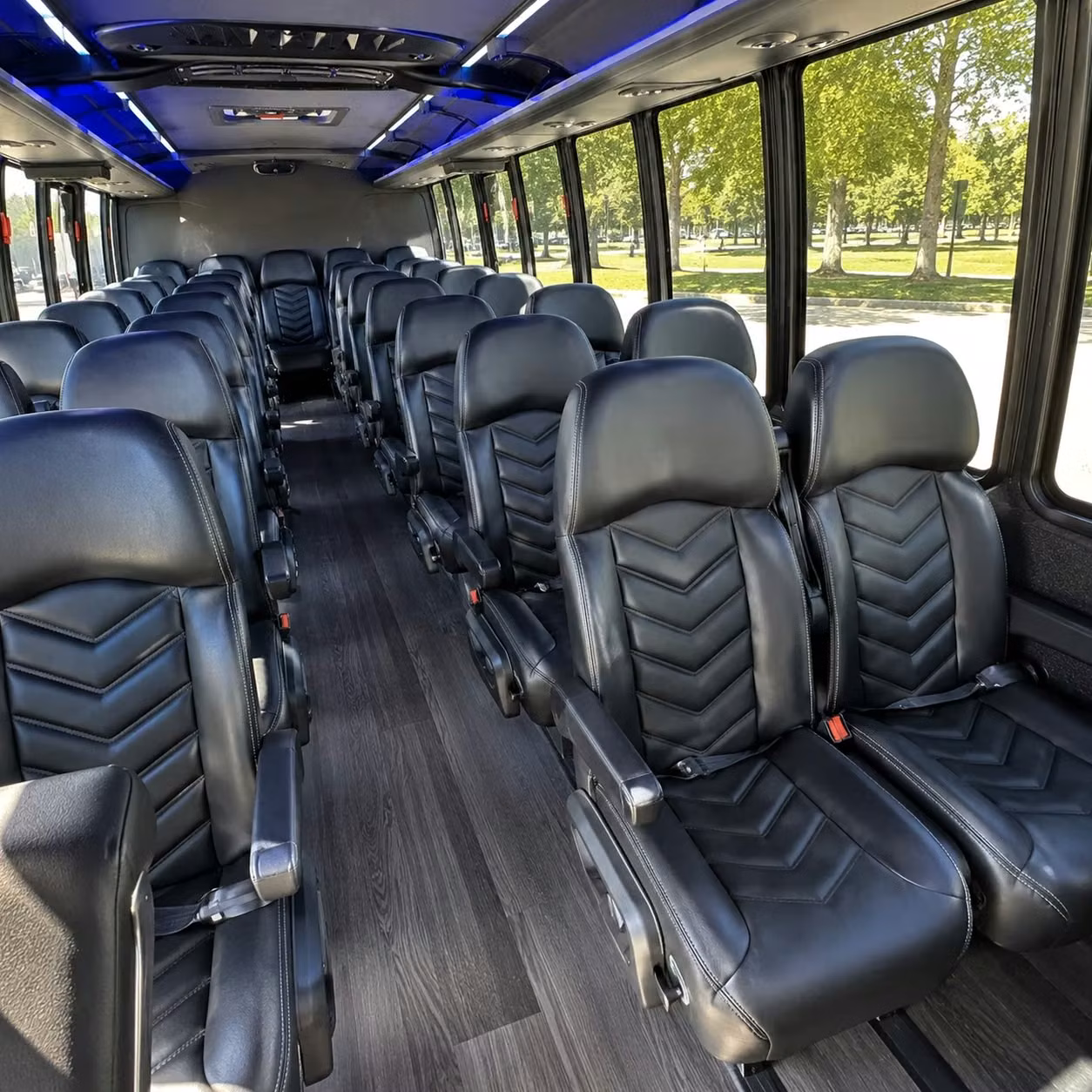 28 passenger minibus inside