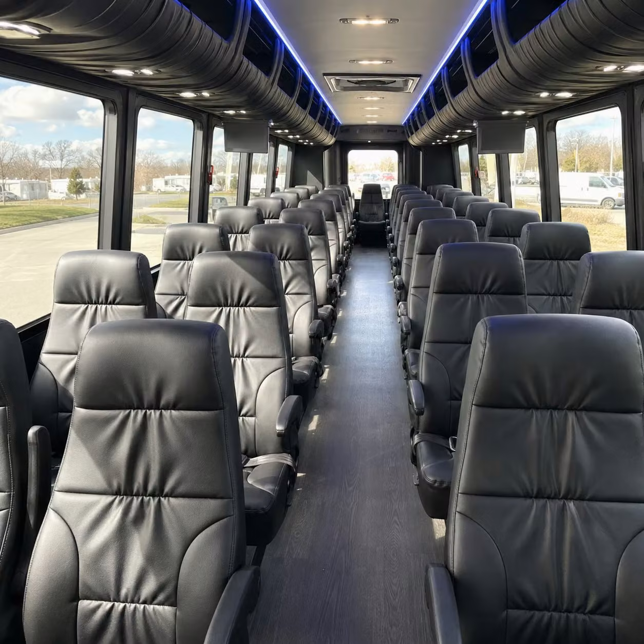 35 passenger minibus inside