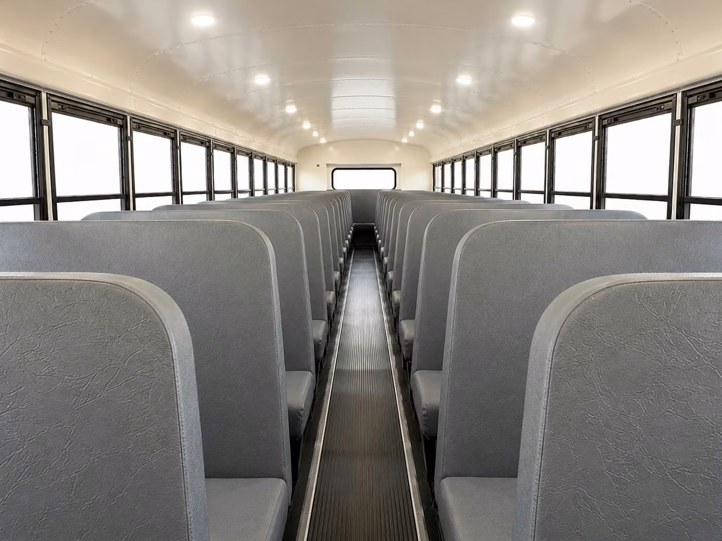 school bus inside