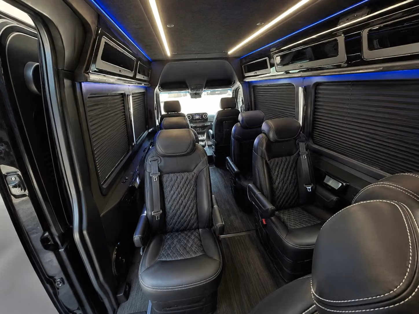 sprinter van with driver inside
